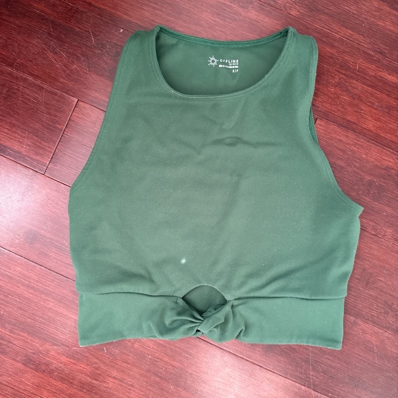 Tops - Green crop top